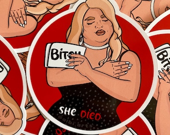 She Died Sticker, Drag Queen Kandy Muse Stickers