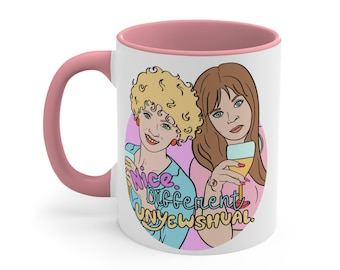 Kath and Kim Coffee Mug: Australian TV Show Merch, Unique Ceramic Tea Cup
