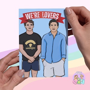 Heated We’re Lovers Card | Valentine’s Day Greeting Cards Heated Rivalry | by Albi Arts