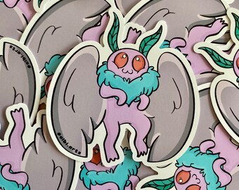 Mothman Sticker, Kawaii cute Moth man cryptic cryptid  Stickers