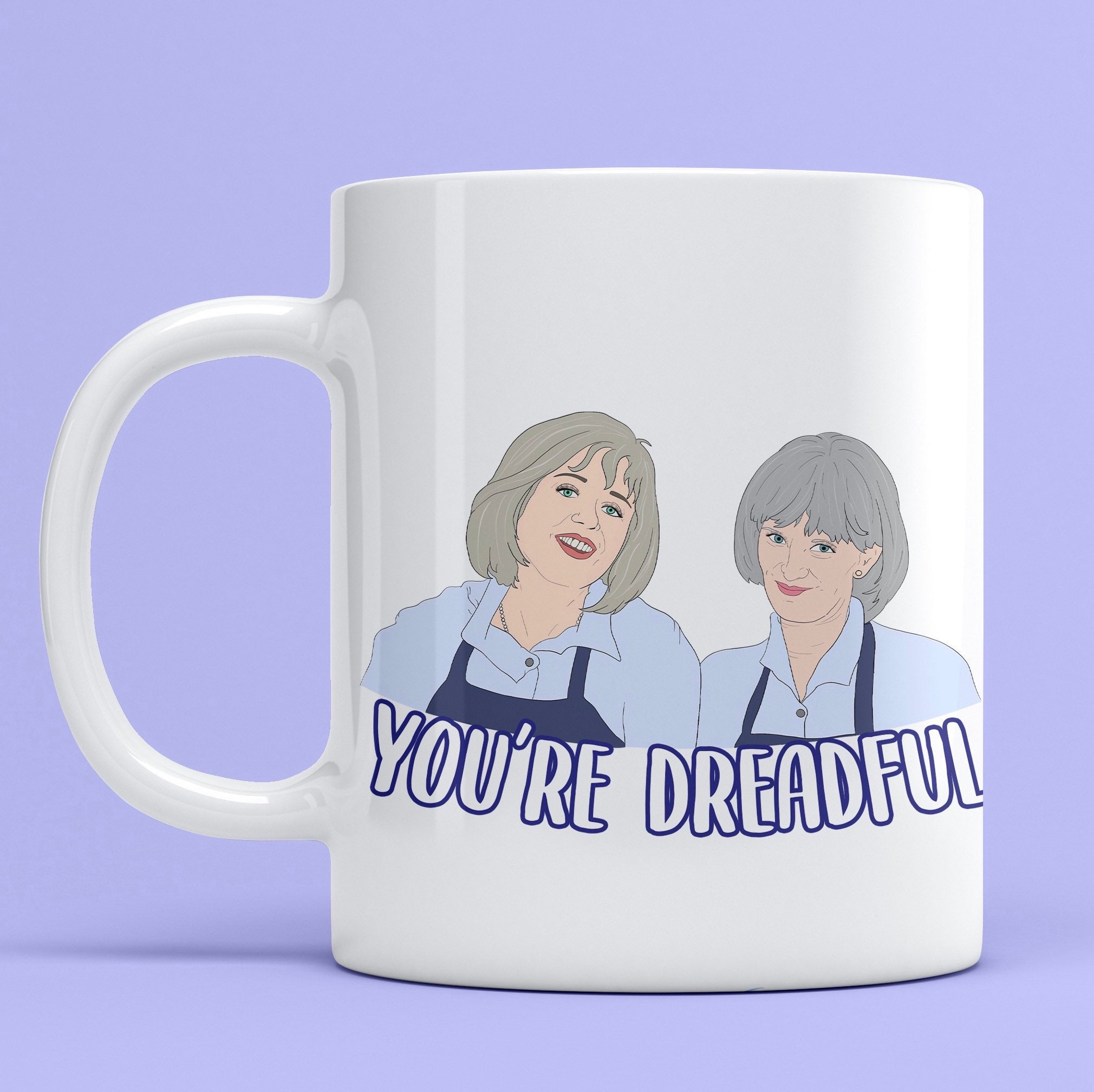 Prue and Trude Kath and Kim youre dreadful grayshsh 11oz Etsy