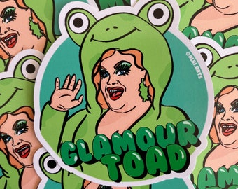 Glamour Toad Ginger Minge Sticker Drag Race || Rupauls Drag Queen Sticker!