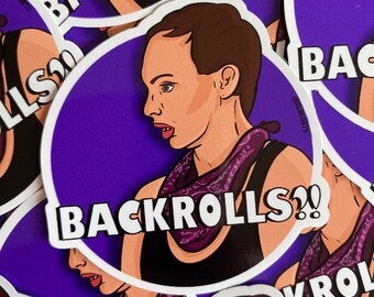 Backrolls, Queer Friends Sticker Drag Queen Alyssa