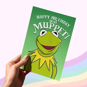 Cartão de Aniversário dos Muppets | Cartões de felicitações engraçados | por Albi Arts