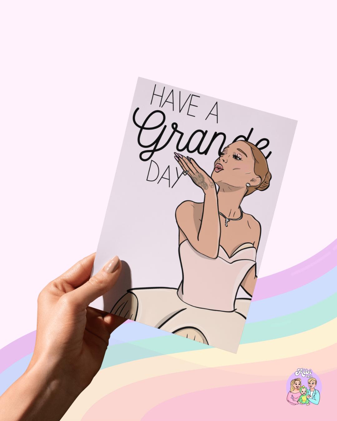 Personalised Ariana Grande Greeting Card - Custom Birthday Or Any Occasion Card With Envelope 7 thumbnail image