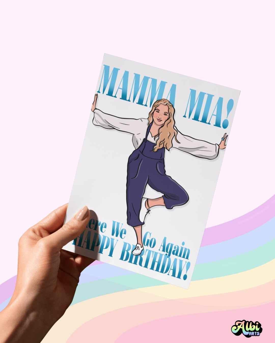 Mamma Mia Birthday Greeting Card || by Albi Arts - Etsy