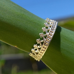 Sterling Krone Ring, Silber Prinzessin Ring, SilberRing Krone, Silber Krone, Tiara Ring Silber, Silber Krone Ring, Königin Ring, Prinzessin Krone