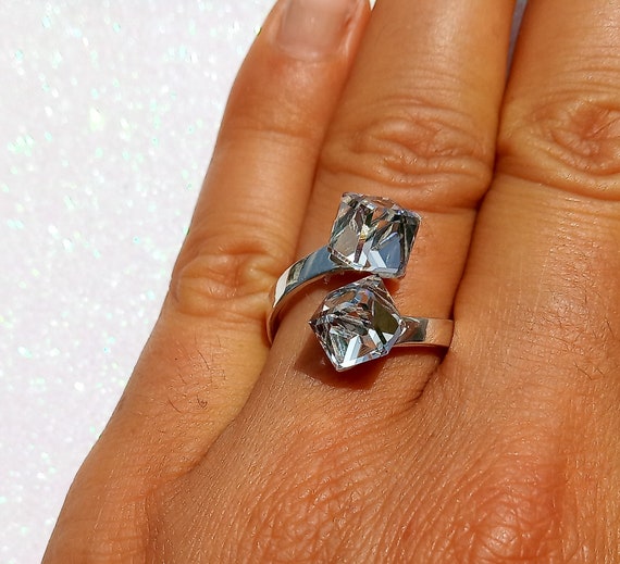 Swarovski adjustable best sale ring