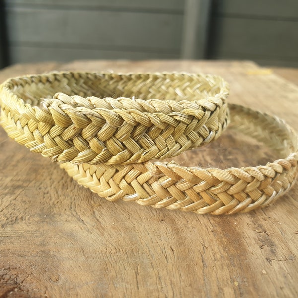 Handmade flax bracelet / poroporo (Maori flax weaving)