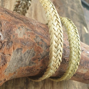 Handmade flax bracelet / poroporo Maori flax weaving image 3