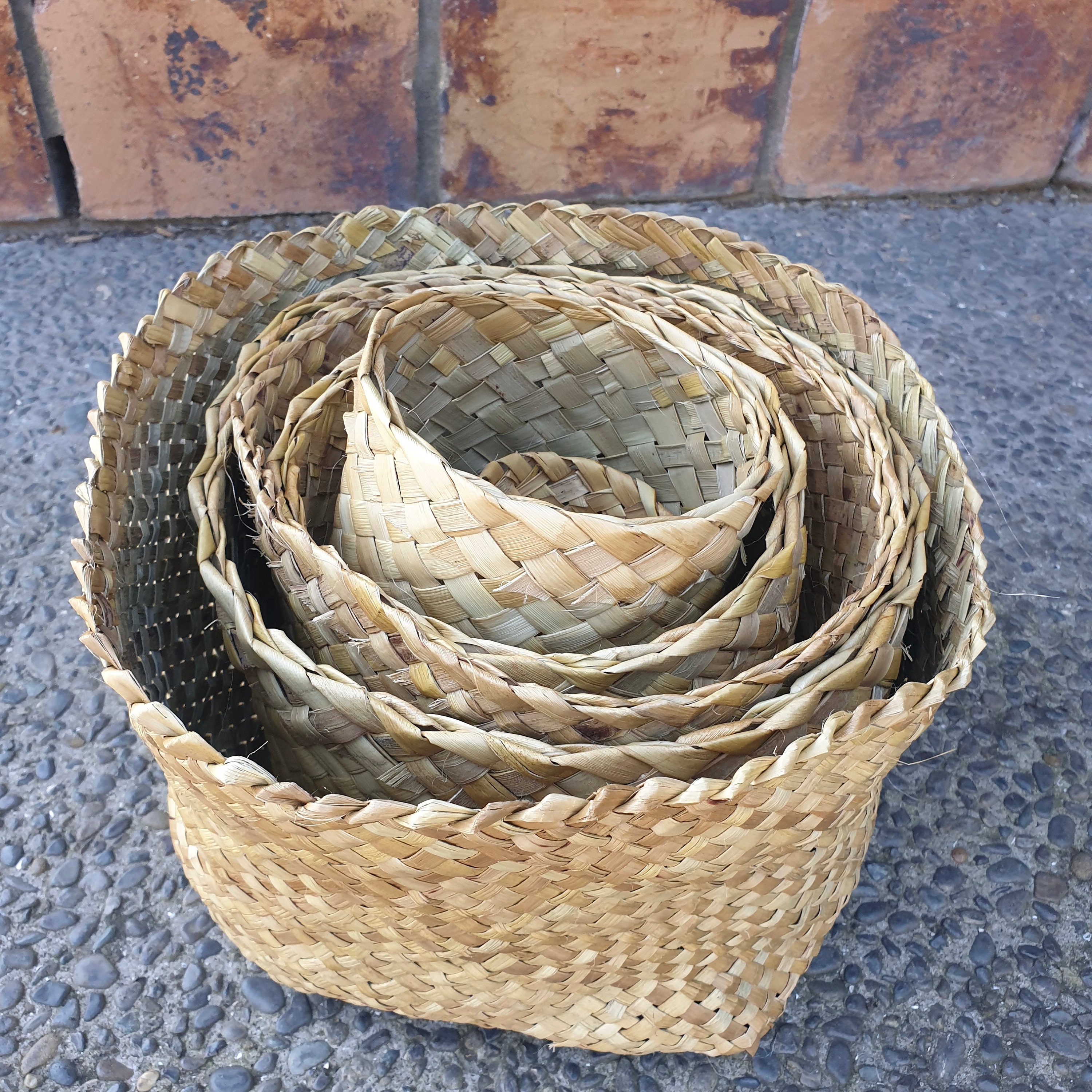 Handmade Flax Basket / Harakeke Basket maori Flax Weaving Etsy UK