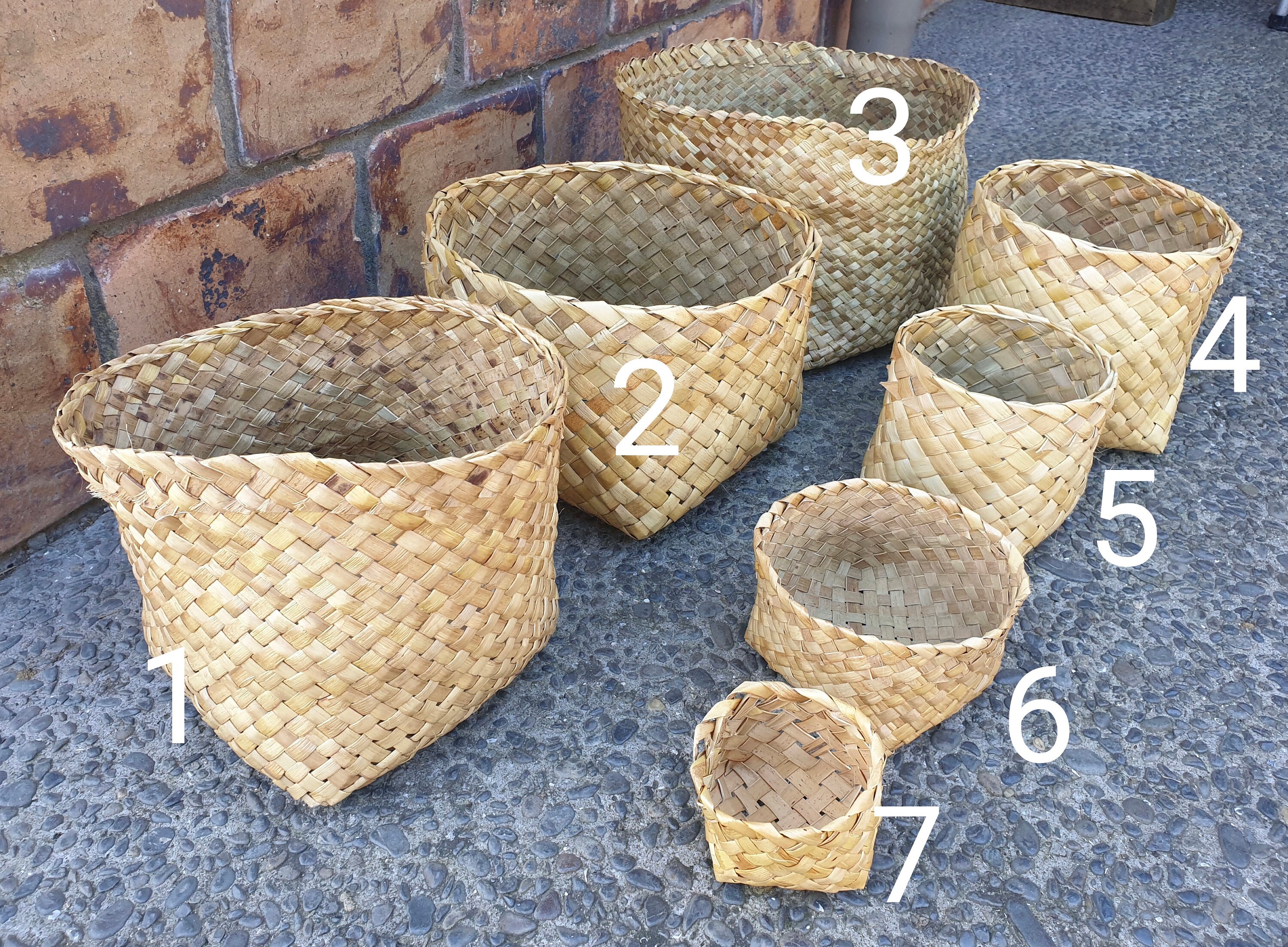 Handmade Flax Basket / Harakeke Basket maori Flax Weaving Etsy UK