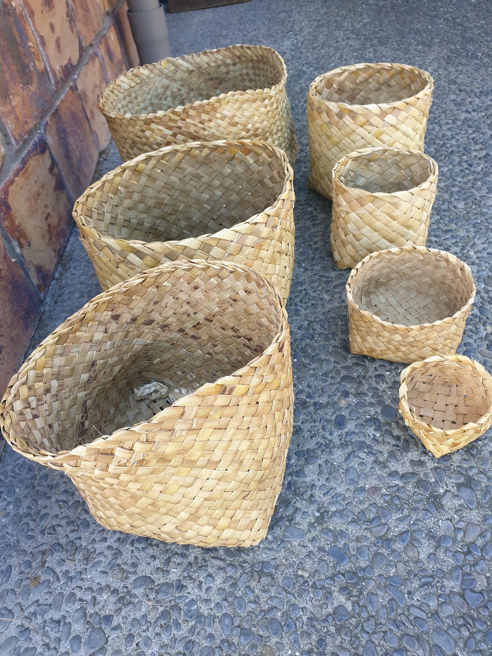 Handmade Flax Basket / Harakeke Basket maori Flax Weaving Etsy