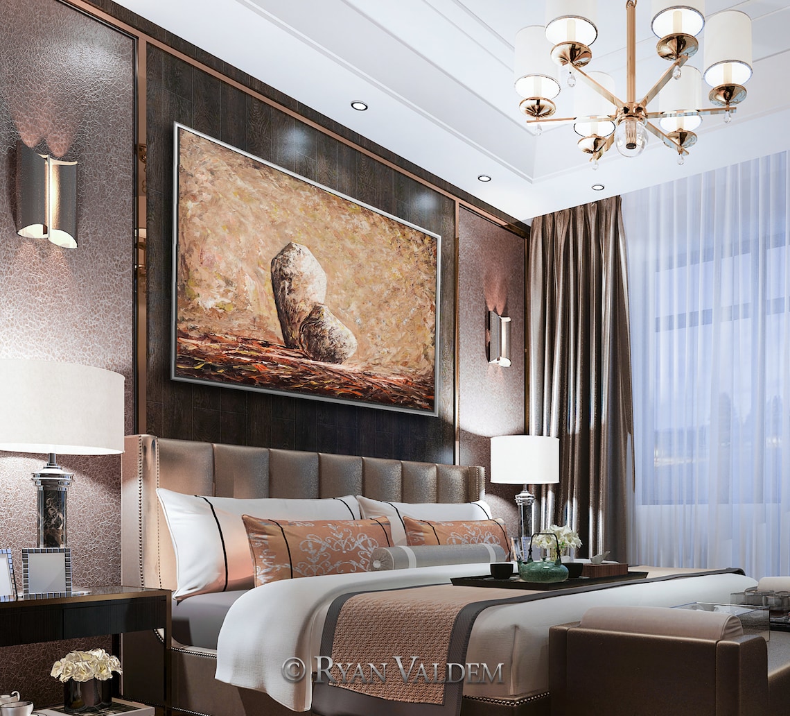 Large Painting Luxury look Modern art Oil Acrylic On Etsy