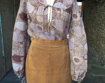 1970年代 サイモン・マッセイ ジャニス・ウェインライト ハロッズ ブラウス