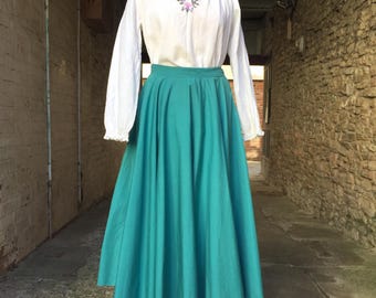 1950年代 スポータヴィル ターコイズ サークルスカート