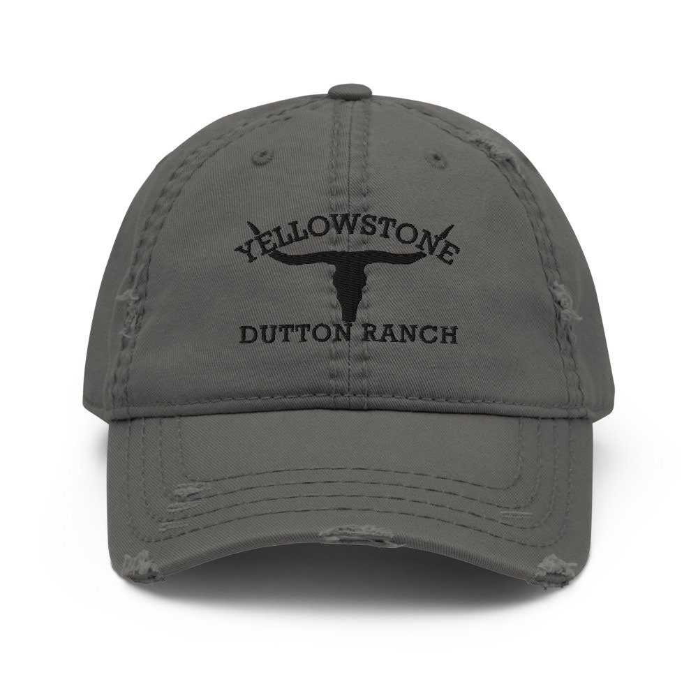 Yellowstone Dutton Ranch Distressed Hat Embroidered