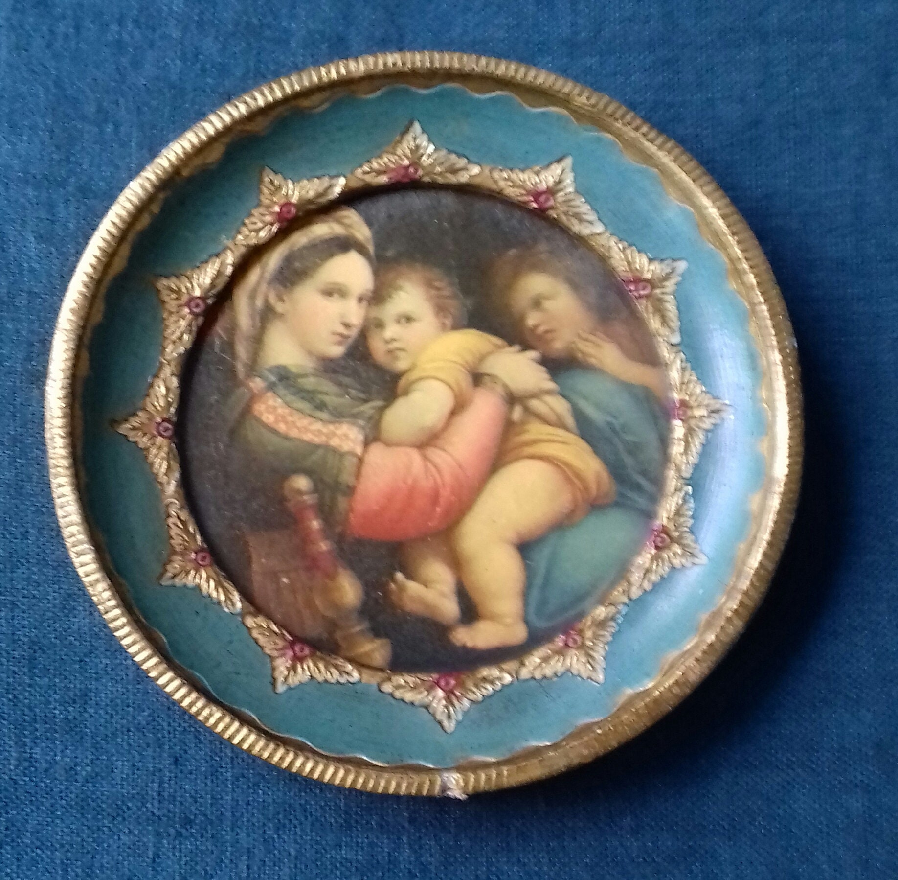 Peinture et Cadre en Bois