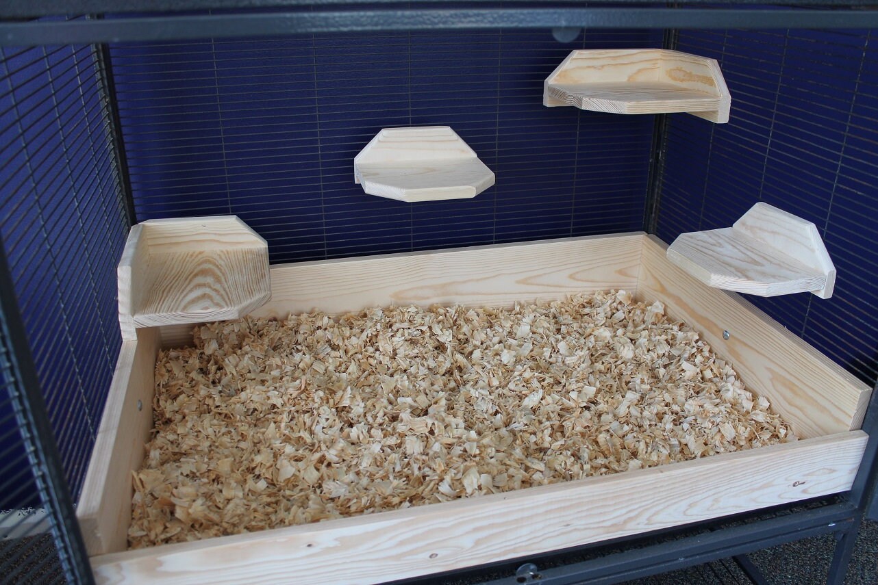 natural chinchilla cage