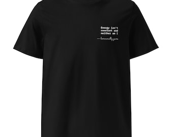 T-shirt unisexe en coton bio à col côtelé