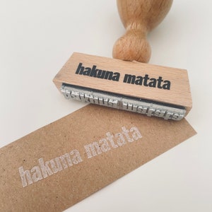HAKUNA MATATA Holzstempel - Stempelliebe, Stempel, Motivstempel, Es gibt keine Probleme,