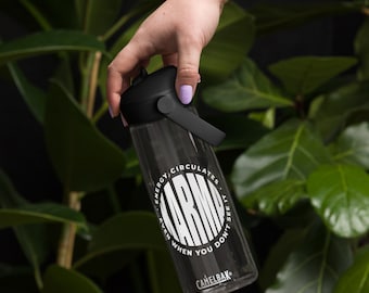 Bouteille d'eau avec paille pliable