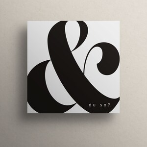 Karte / Postkarte - MOTIV: Und du so? Wie geht's dir? Freundschaft, Briefgeschenk, Grusskarte, Lustig, Humorvoll