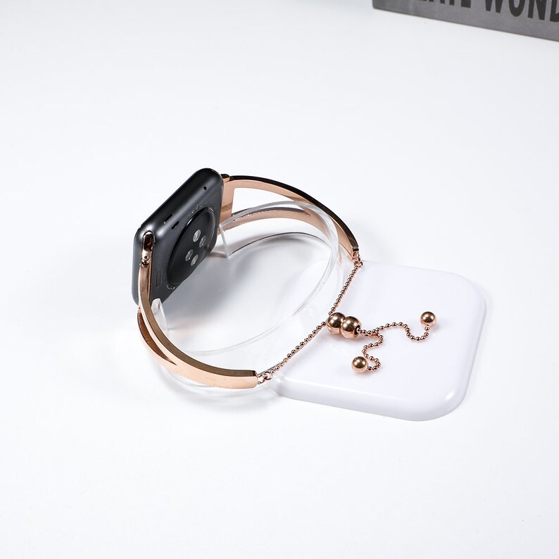Rose Gold Stainless Steel Apple Watch Band Adjustable for 38mm Etsy