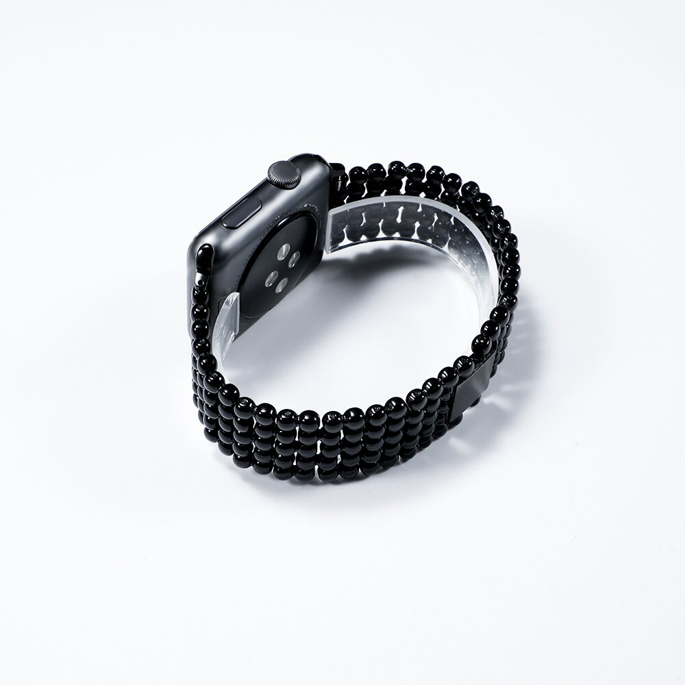 Black Stainless Steel Apple Watch Band 40mm 42mm 44mm 38mm for Etsy