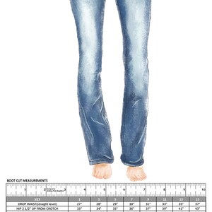 Distressed Denim Cutoffs Flare Jean image 6
