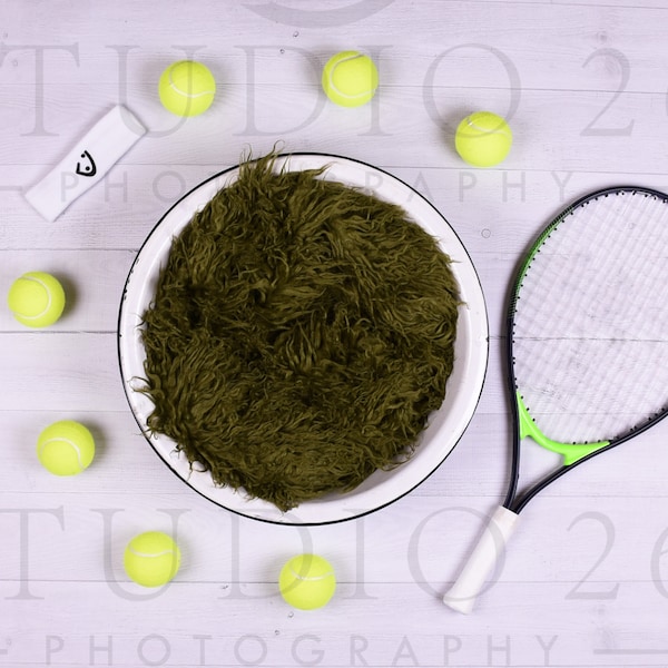 Tennis Newborn Digital Backdrop