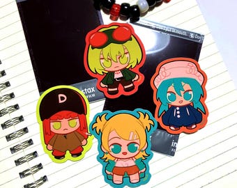 Pegatinas de vinilo de anime Donut Hole Chibis / Vocal Synth