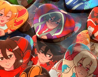 Botones de corazón de Kagerou Project Mekakushi Dan