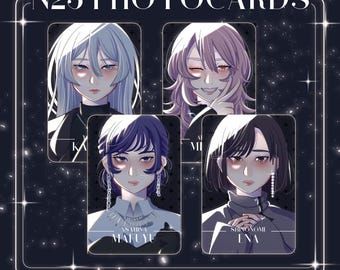 N25 Tarjetas fotográficas brillantes de doble cara