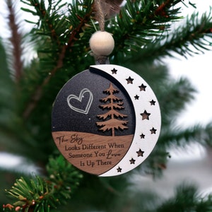 Memorial Ornament, Sky Looks Different When Someone You Love Is Up There