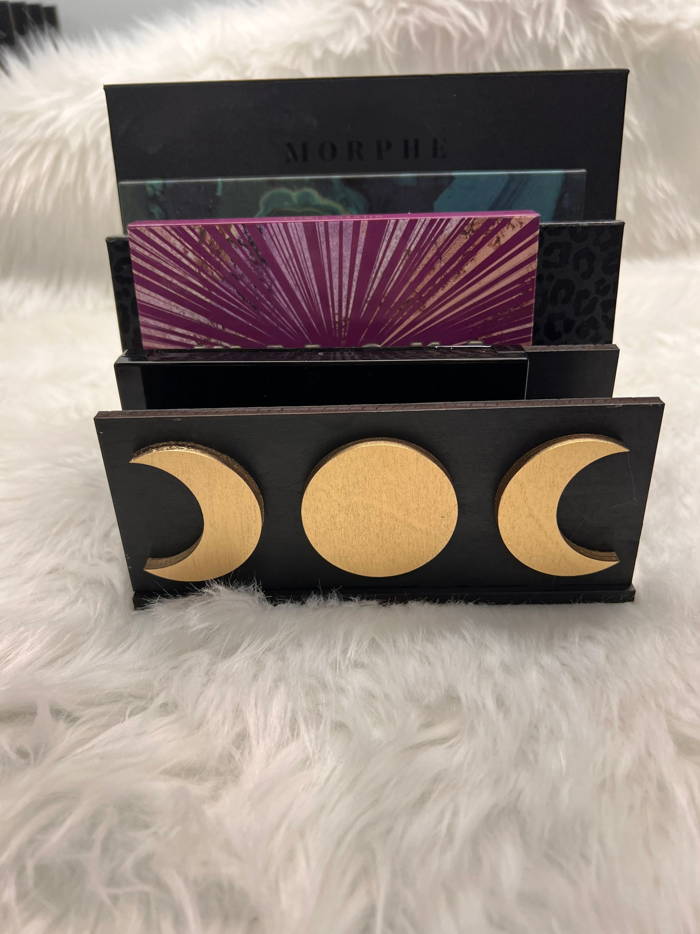 Magnetische Make-up-Palette Leer | Mit Spiegel | Fischschuppen-Design | Ca. 18x10 Cm | Für Lidschatten-Pfannen DIY