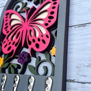 Butterfly Key Hanger for Wall, Wall Mounted Key Holder, Whimsical ...