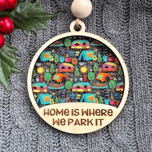 Camper Christmas Ornament, Personalized Christmas Ornament for Camper