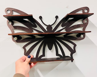 Butterfly Shelf, Butterfly Crystal Shelf, Butterfly Home Decor
