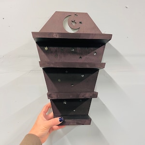 Coffin Shelf, Coffin Crystal Shelf, Coffin Home Decor, Celestial Coffin Shelf