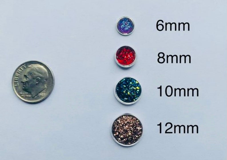 Dark Purple Druzy Style Earring Studs Glitter Earring Studs Bridesmaid Gift for her