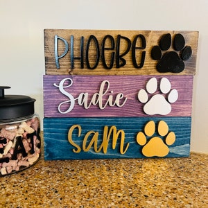 Dog Name Sign, Crate Sign, Dog Home Decor, Gift for Puppy, Personalized Dog Sign