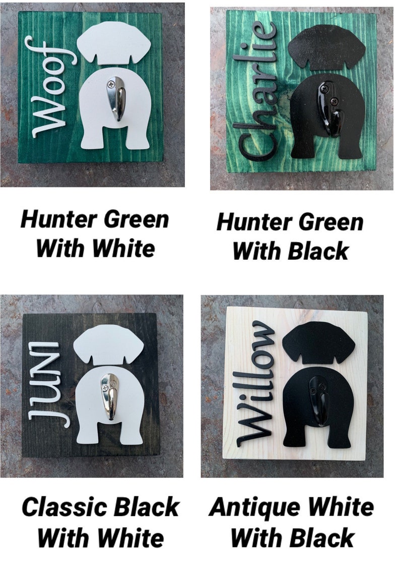 Dog Leash Holder for Wall Dog Leash Sign With Hook Etsy