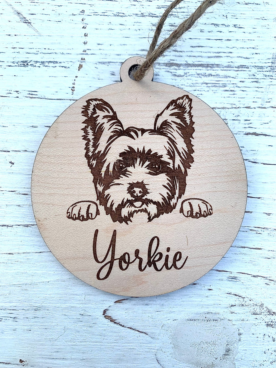 Yorkie Ornament, Yorkie Dog Ornament, Yorkshire Terrier Ornament