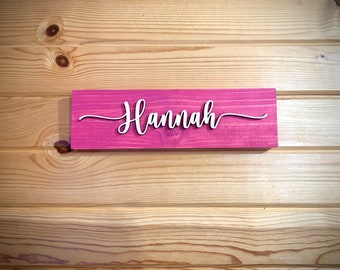Kids Name Sign, Personalized Name Sign, Personalized Home Decor, Baby Shower Gift, Gift for Kids, Kids Wall Plaque, Door hanger