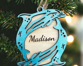 Dolphin Ornament, Personalized Dolphin Ornament