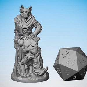 KITSUNE "Popolo volpe" | Dungeon e Draghi | Italiano: Esploratore | Da tavolo | Gioco di ruolo | Dimensioni dell'eroe | 28-32 millimetri