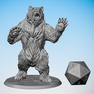 DIRE BEAR (3 versioni) | Dungeon e Draghi | Italiano: Esploratore | Da tavolo | Gioco di ruolo | Dimensioni dell'eroe | 28-32 millimetri