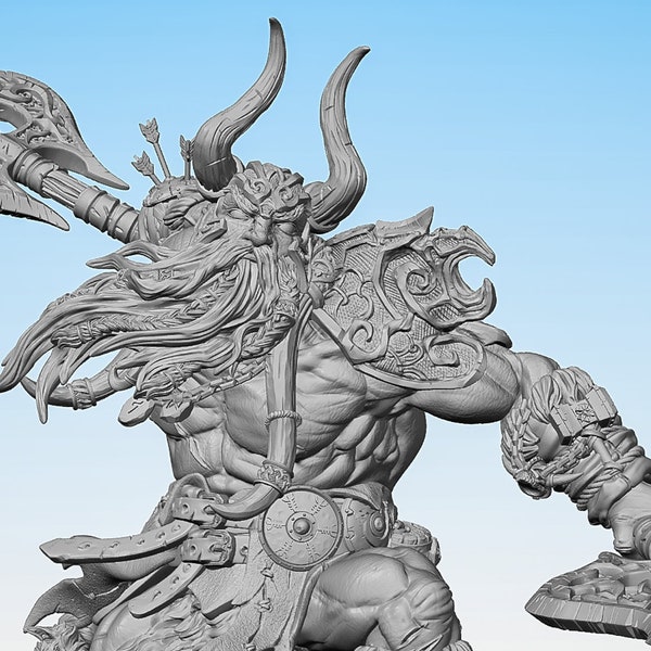 FROST GIANT ca. 20 cm "Hulgfnir" | Dungeons and Dragons | DnD 12K Print | Pathfinder | Tabletop | RPG | 28-32 mm | 28-32 mm