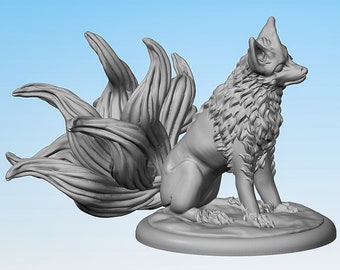 KITSUNE "Fox Form" | Dungeons and Dragons | DnD | Pathfinder | Tabletop | RPG | Hero Size | 28 mm